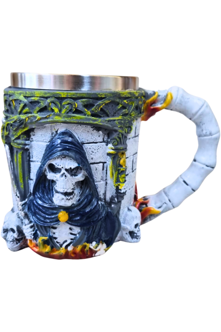 Caneca branca caveira 1