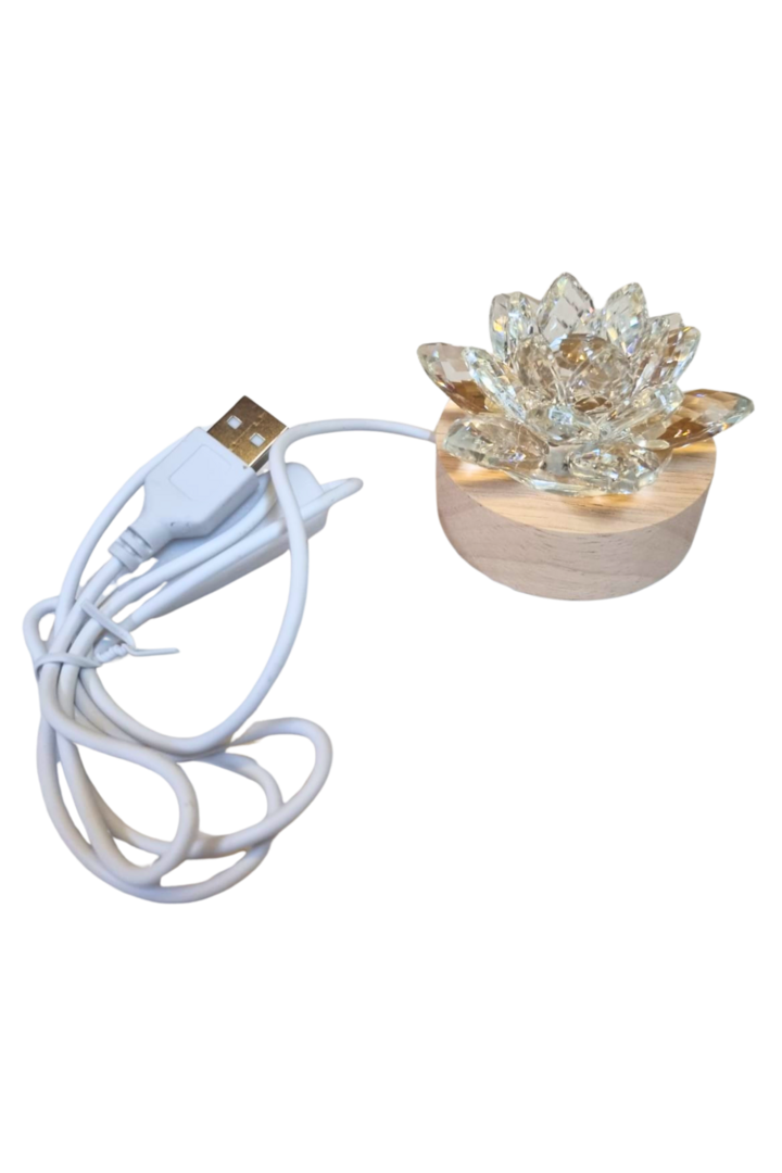 Flor lotus cristal base usb color 1