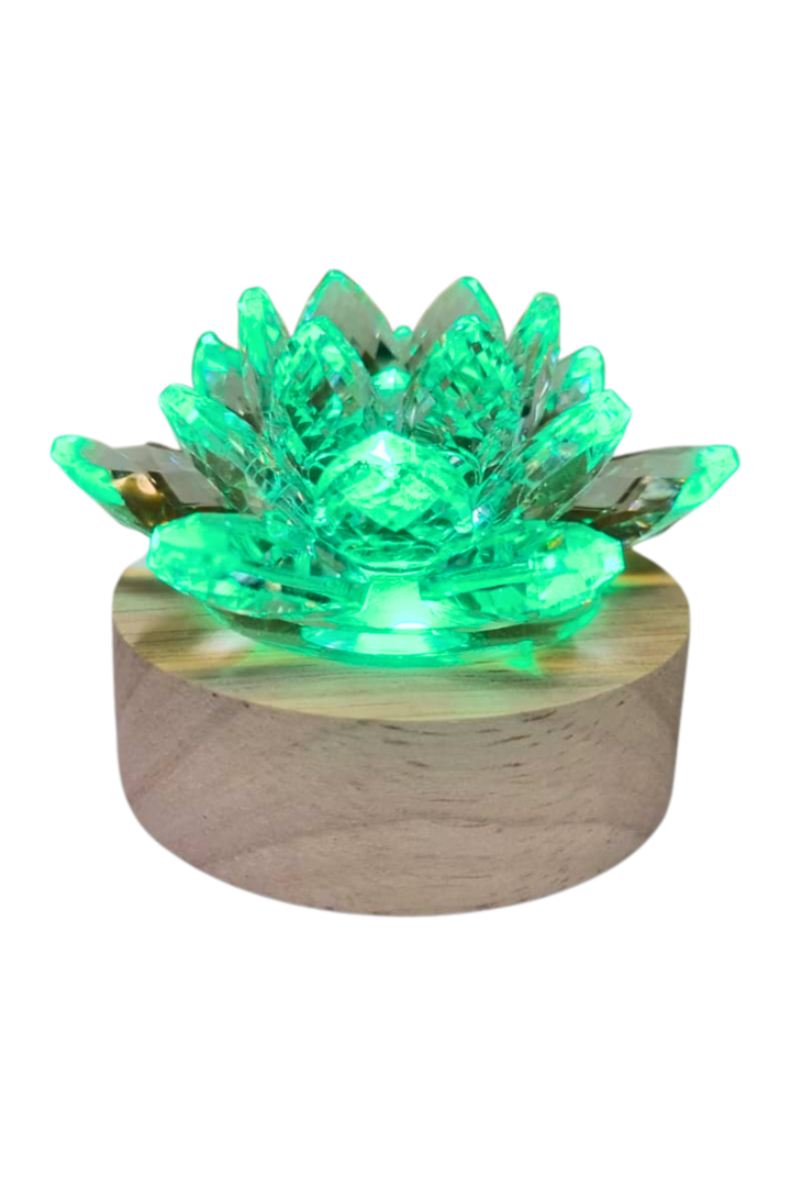 Flor lotus cristal base usb color 3