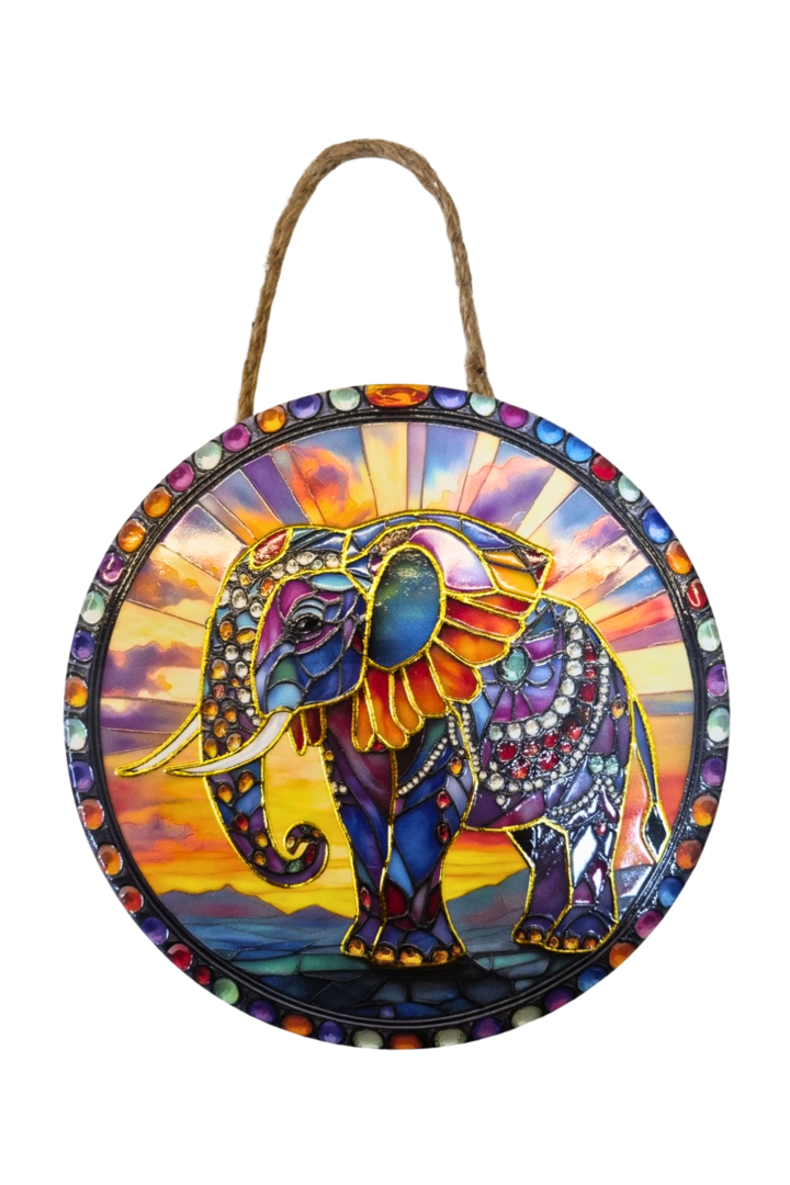 Mandala porcelana elefante 1