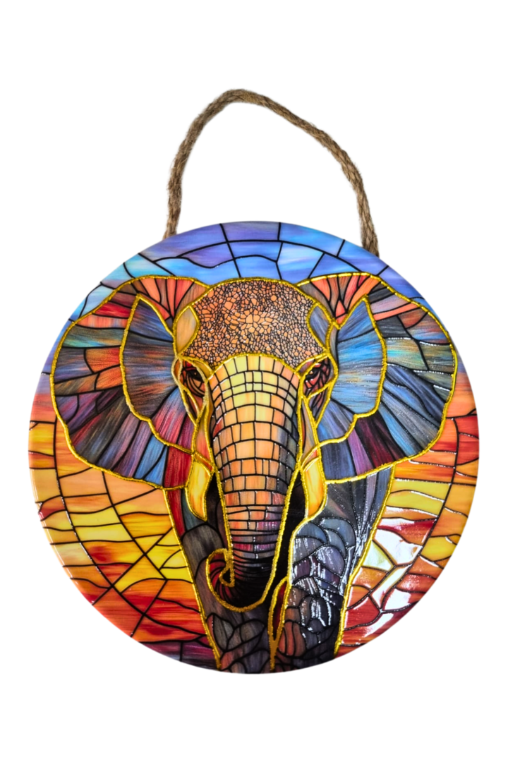 Mandala porcelana elefante 4