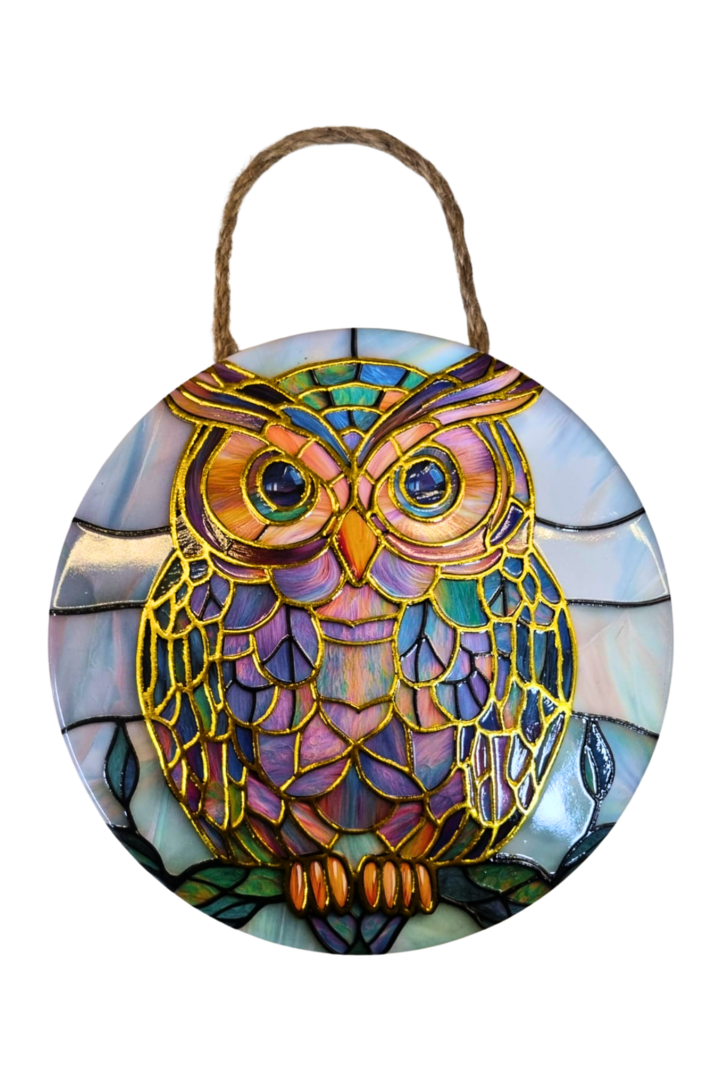 Mandala porcelana coruja 1