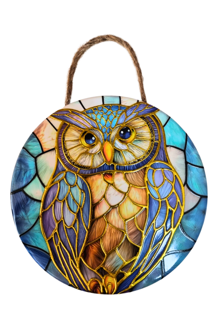 Mandala porcelana curuja 4