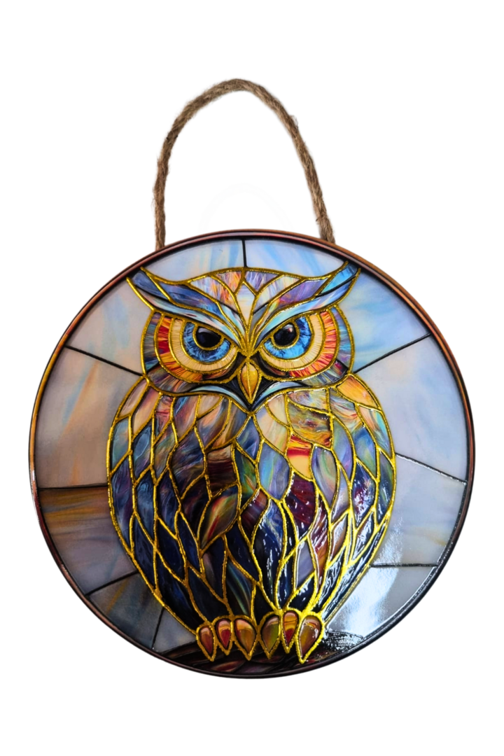 Mandala porcelana curuja 7