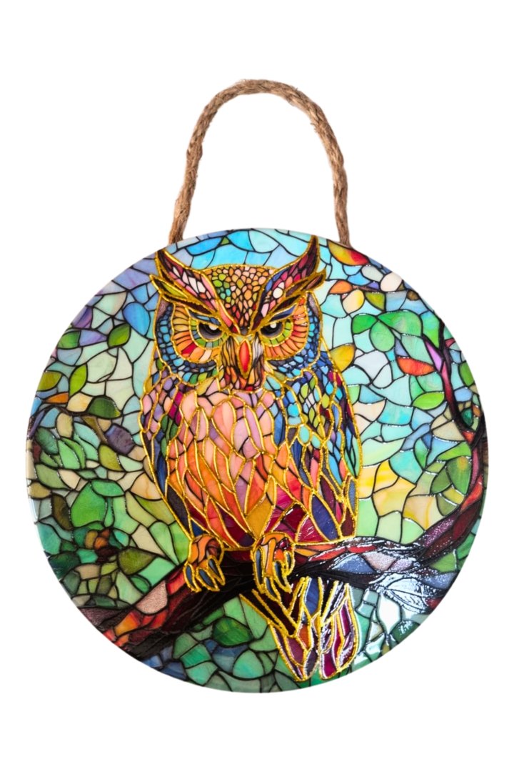 Mandala porcelana curuja 9