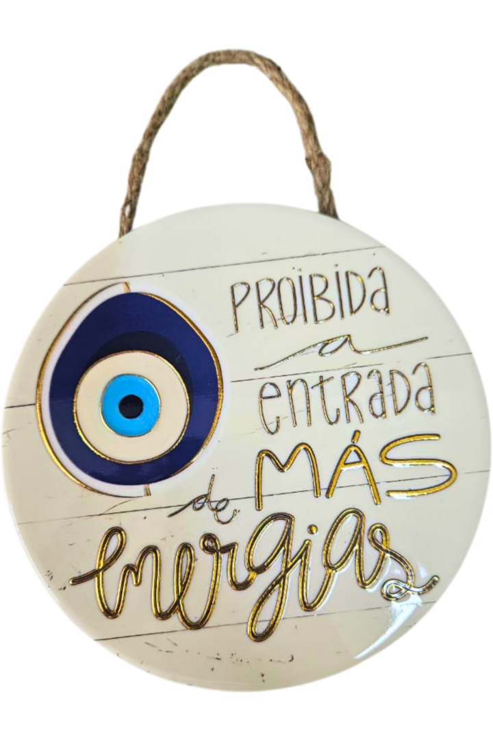 Mandala olho grego porcelana com dizer 2