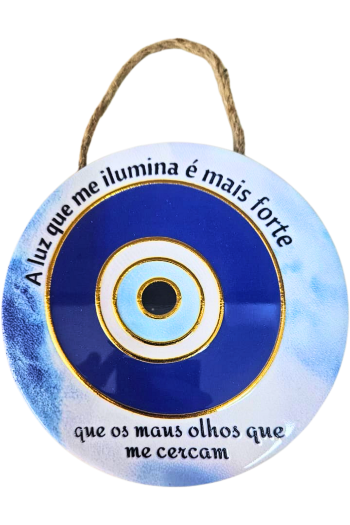 Mandala olho grego porcelana com dizer 3