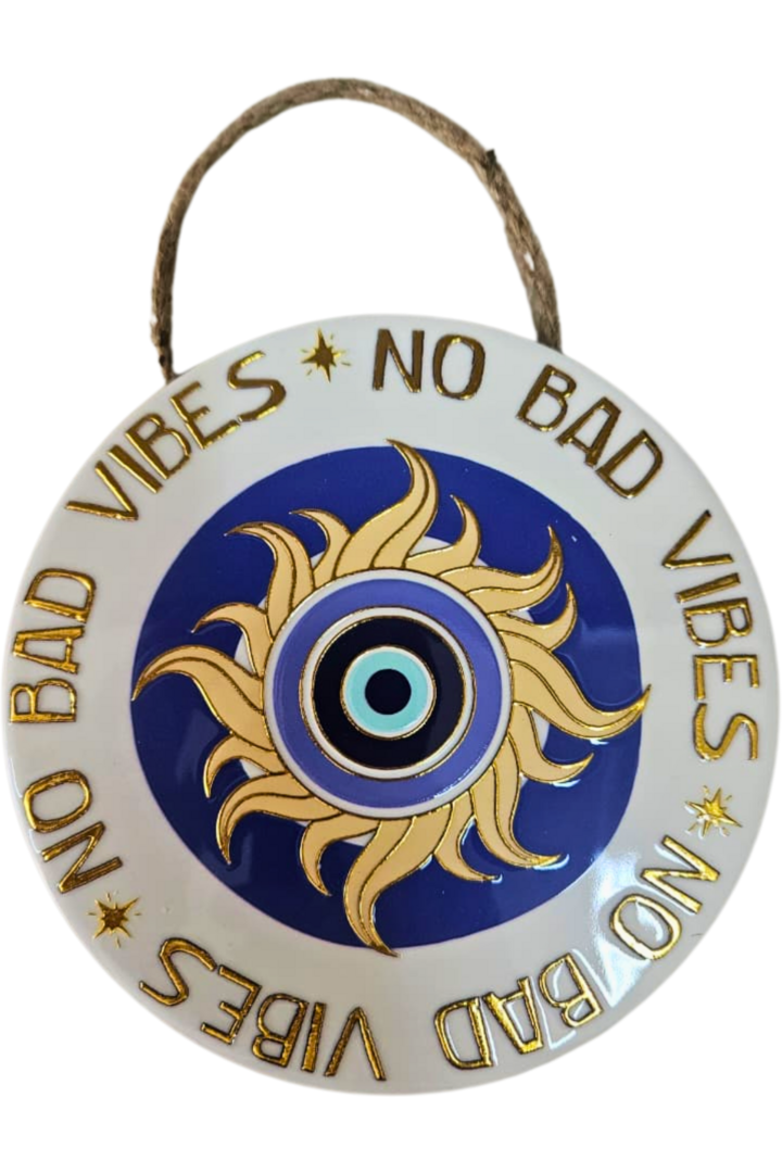 Mandala olho grego porcelana com dizer 6