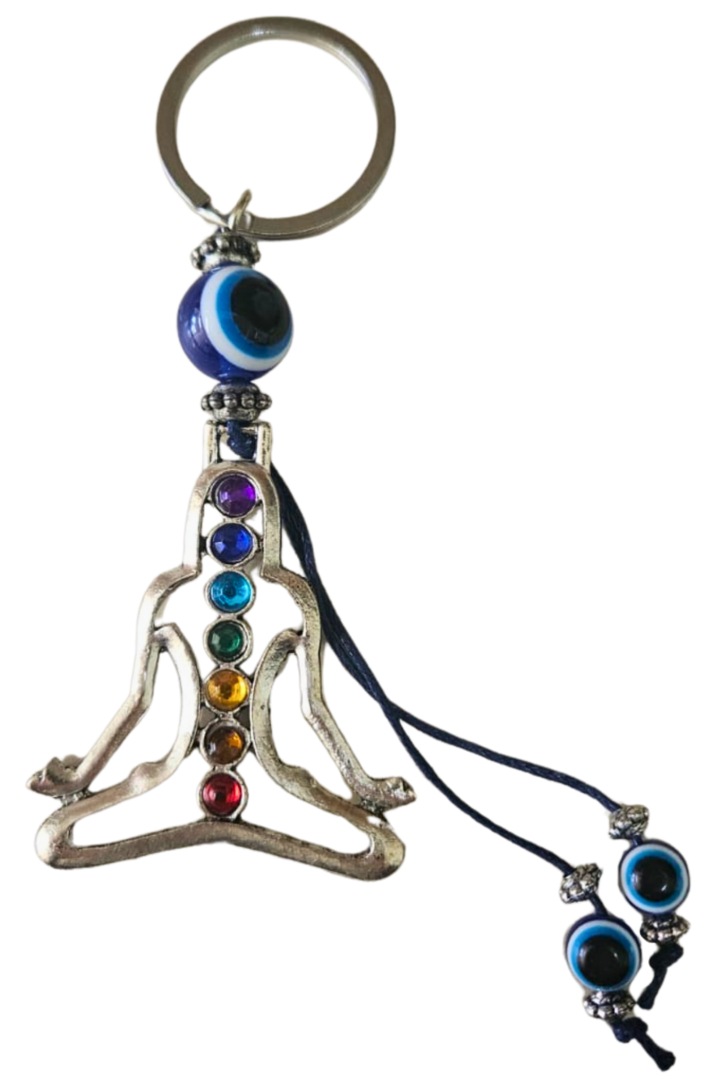 Chaveiro yoga 7 chakras 1