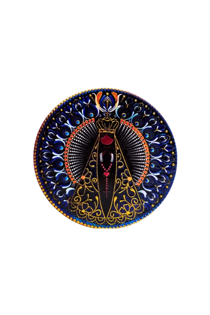 Porta copos nossa senhora aparecida c 6 5
