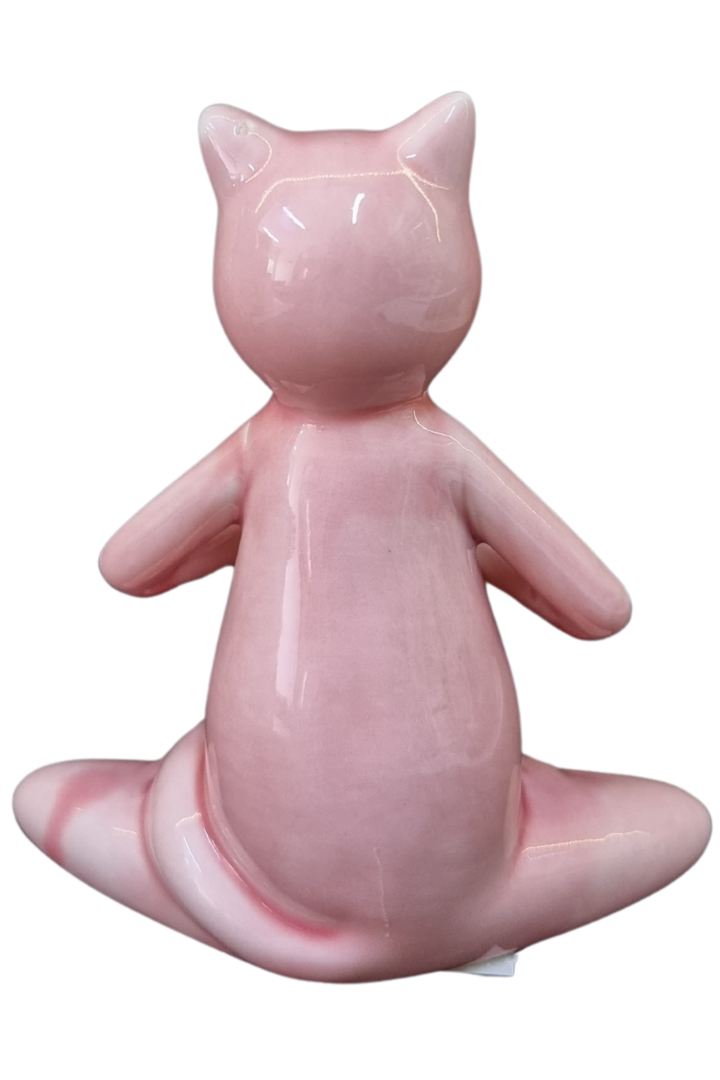 Gato yoga porcelana 2