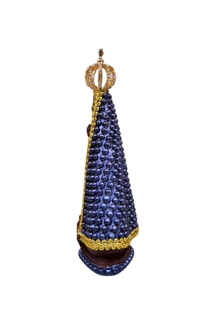 Nossa senhora aparecida perolada 20cm 2