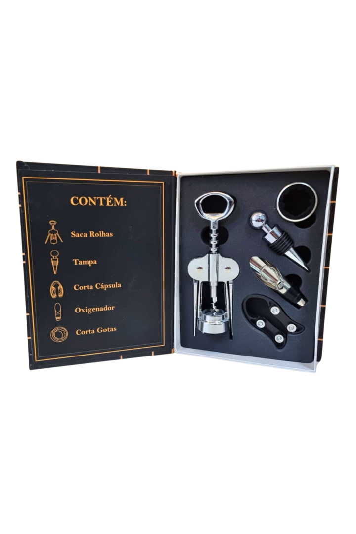 Kit vinho livro com 5 pecas 2