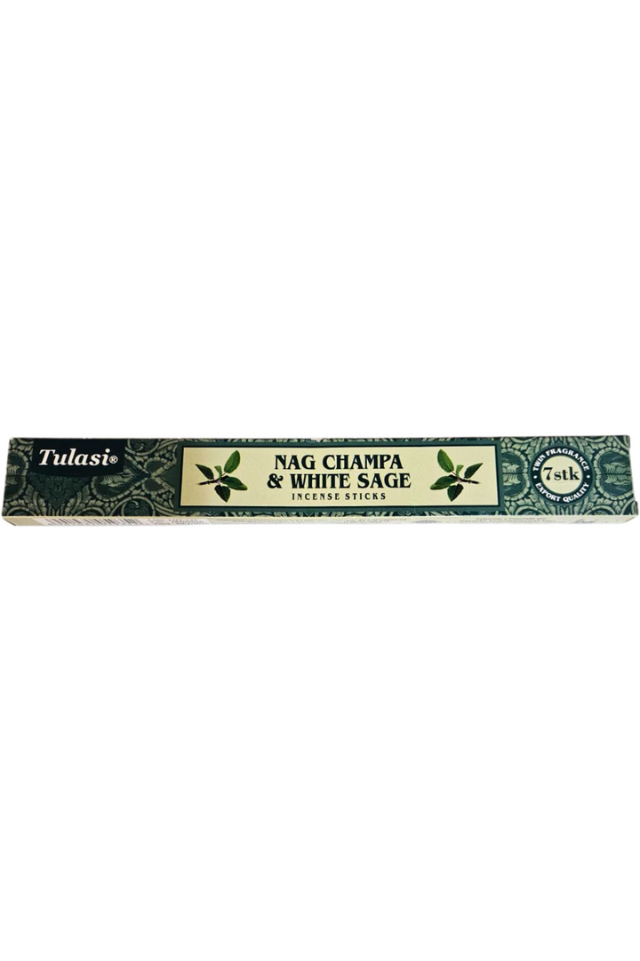 Tulasi nag champa e salvia branca 1
