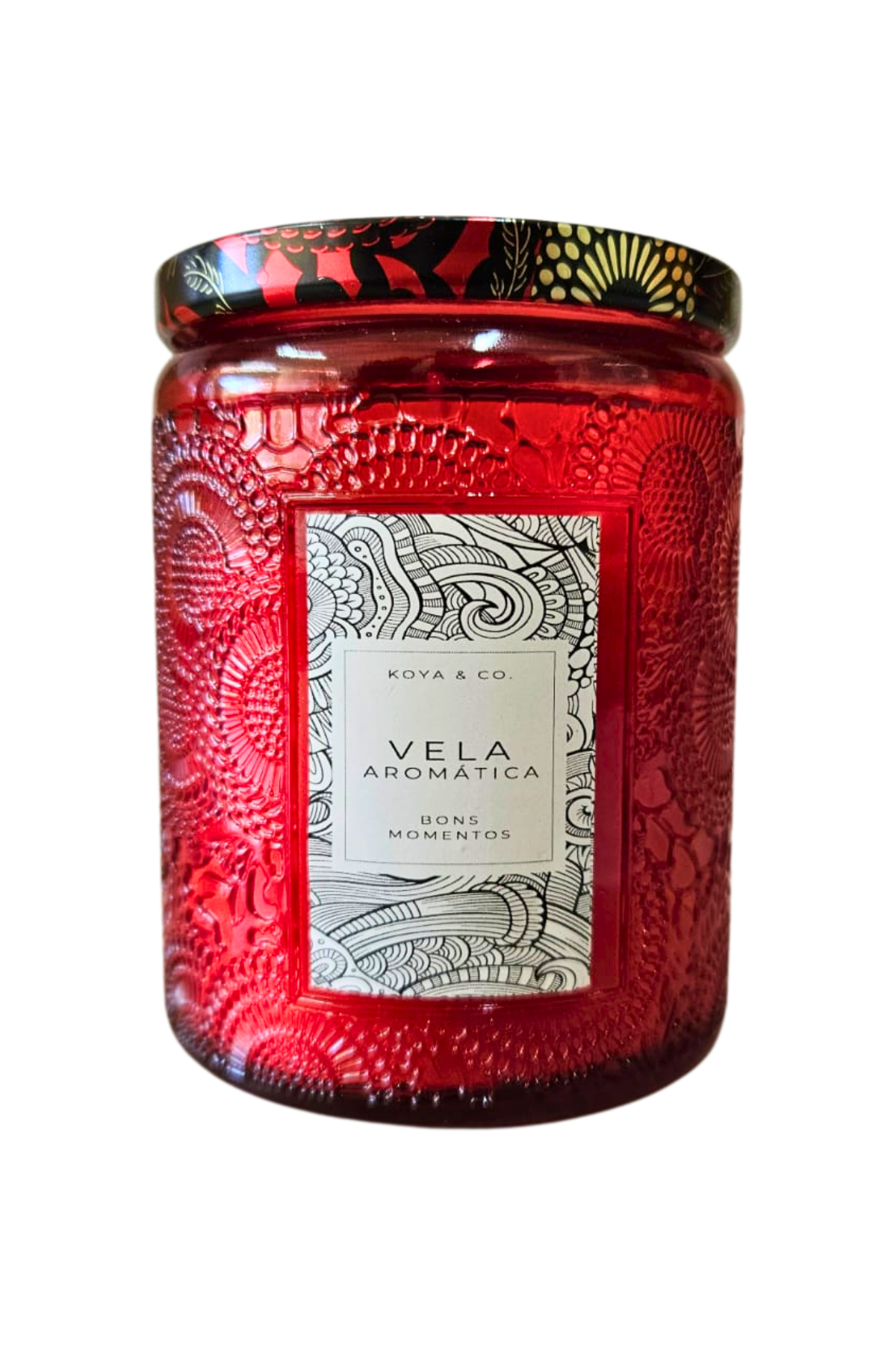 Vela vidro 9cm 4