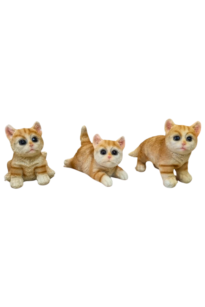 Kit 3 gatos resina 7