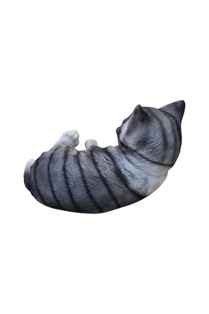 Gato deitado cinza 2