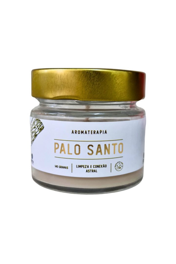 Vela perfumada pote de vidro palo santo 2