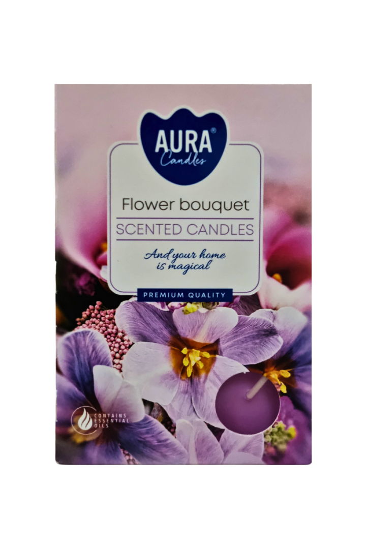 Vela rechot perfumada c6 buque de flores 