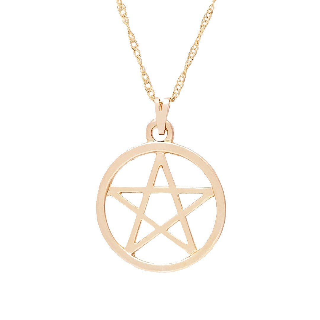 Garg pentagrama com aro 25mm prata