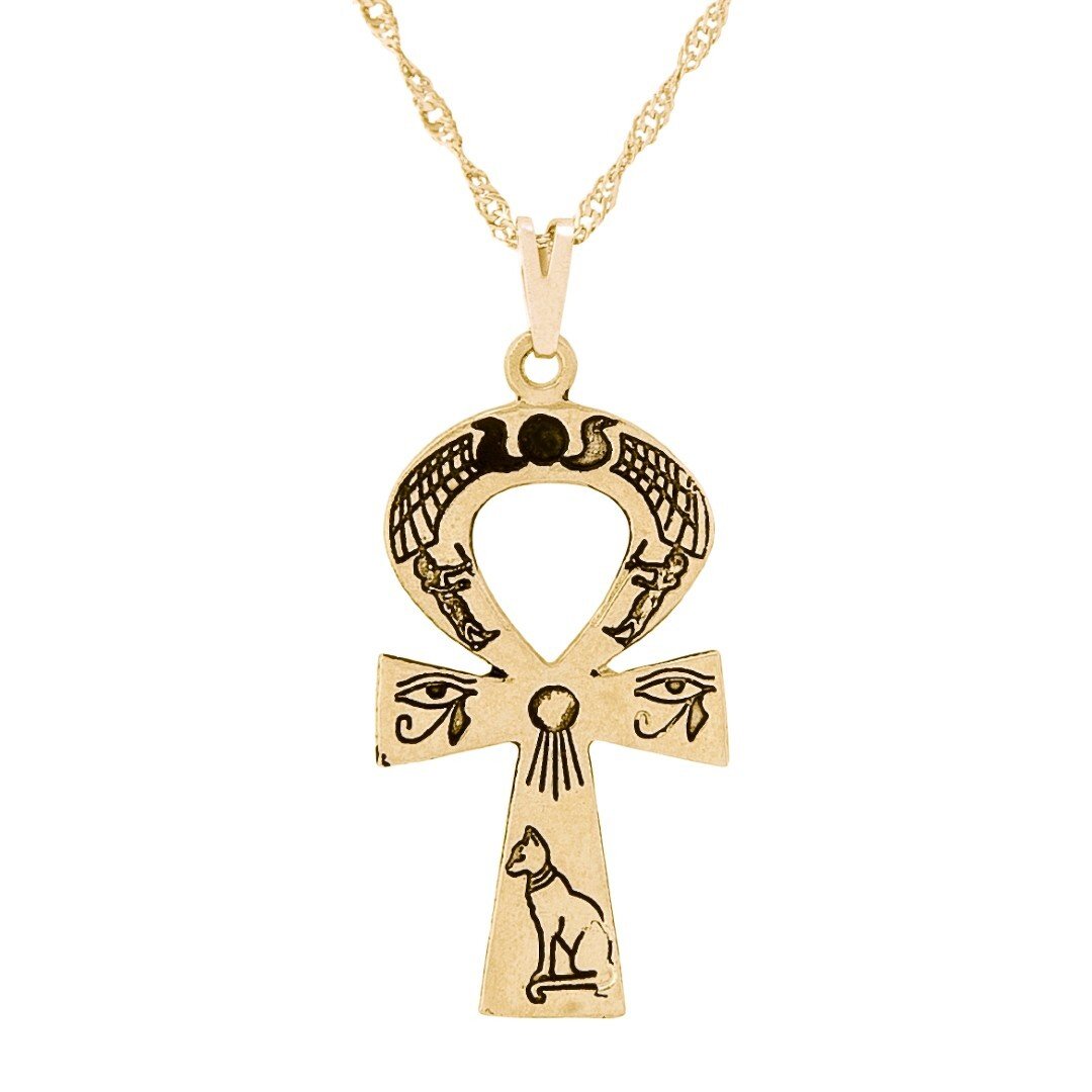Garg cruz ansata egipicia ouro