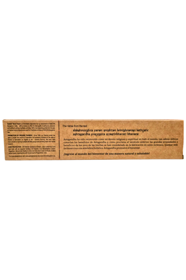 Incenso goloka natural astagandha 2