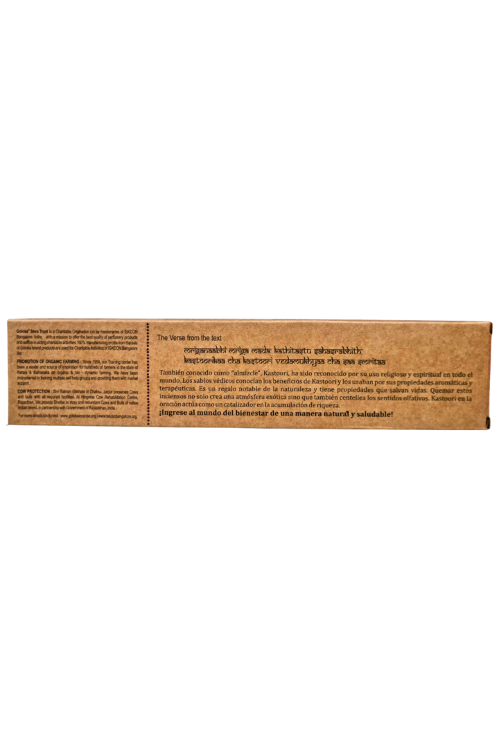 Incenso goloka natural kastoori 2