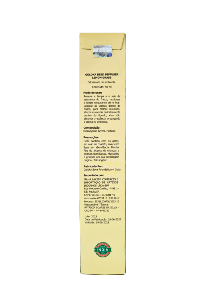 Difusor goloka lemonn grass 50ml 3