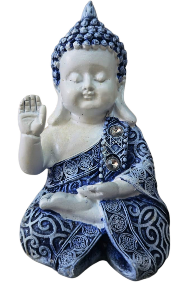 Buda azul e branco 1