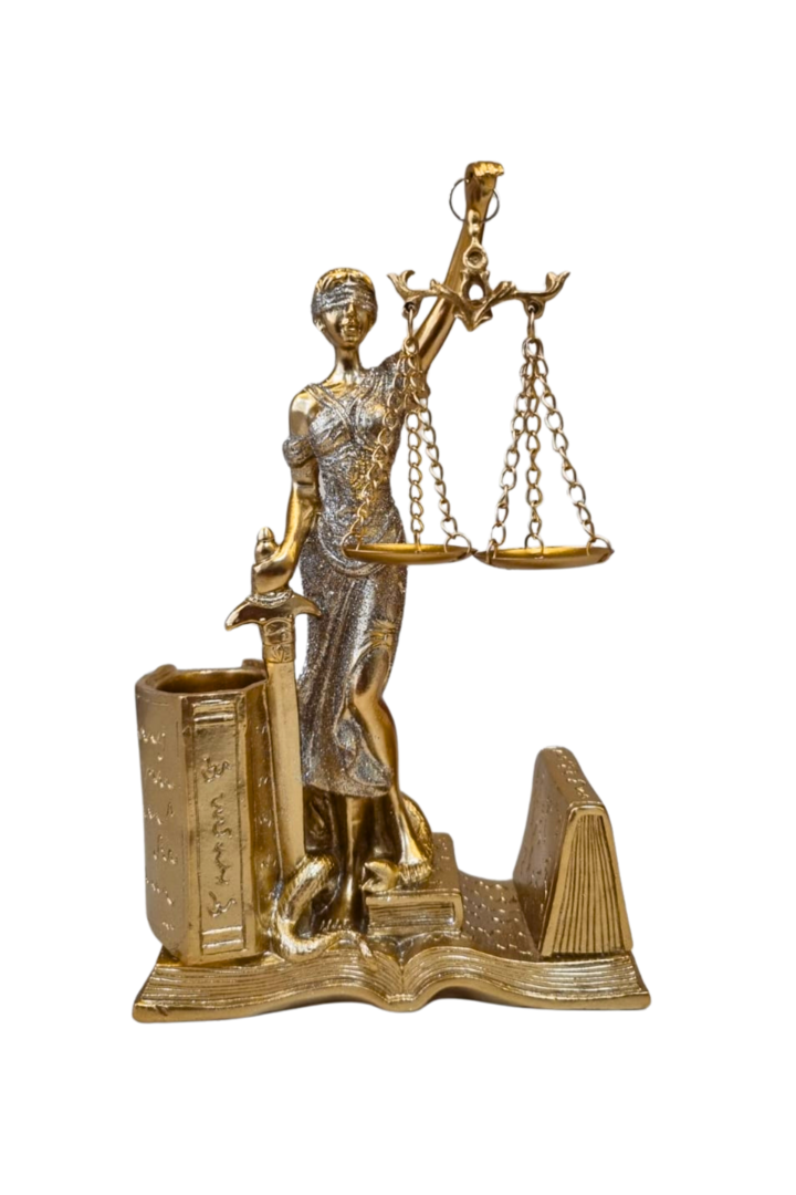 Dama da justica porta caneta 1