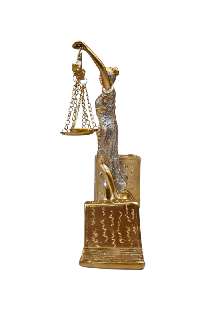 Dama da justica porta caneta 2