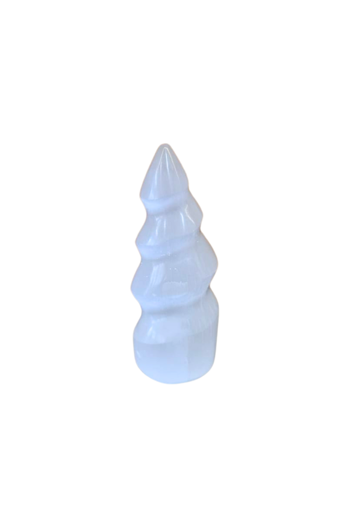 Torre selenita espiral 10cm 1