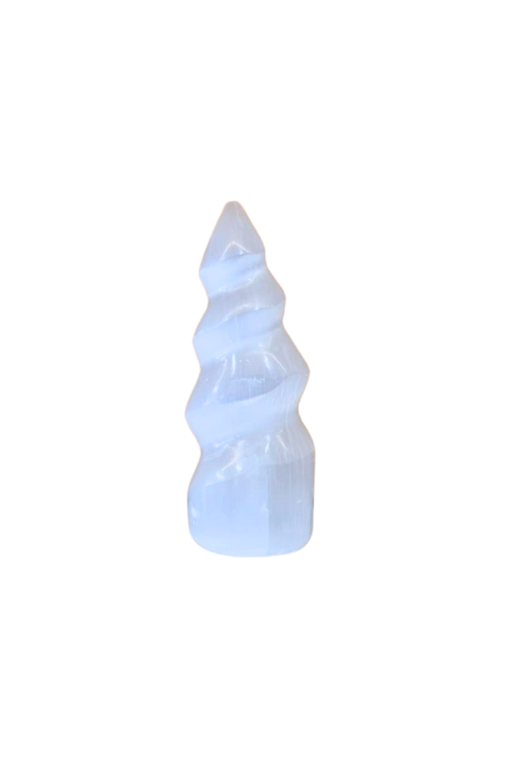 Torre selenita espiral 10cm 2