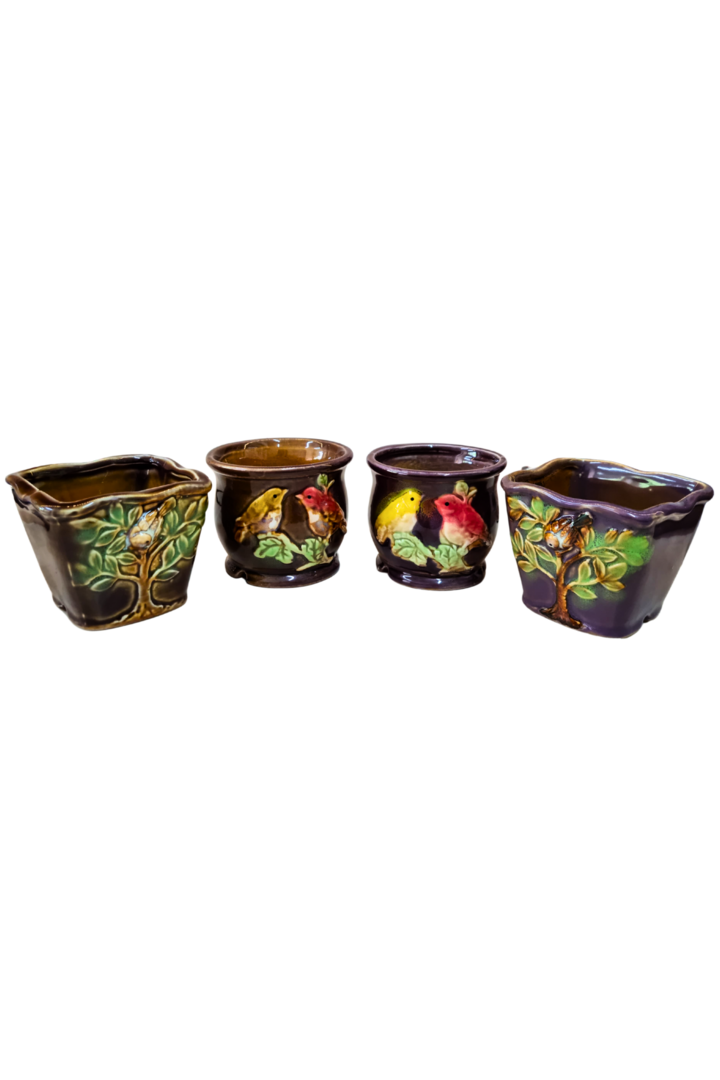 Cachepot passarinho 4 mdls. jy0743 1