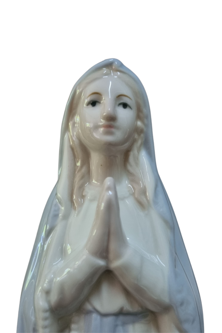 Nossa senhora de lourdes porcelana blue 2