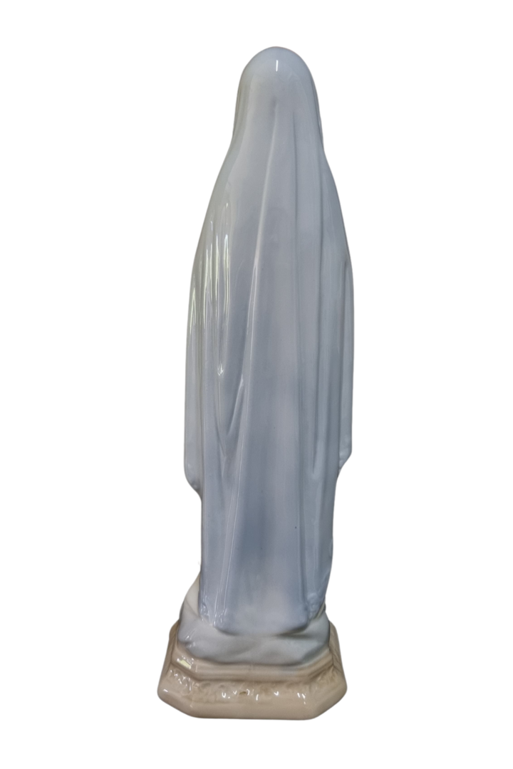 Nossa senhora de lourdes porcelana blue 3