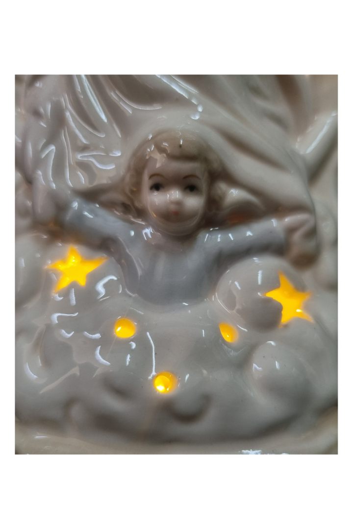 Nossa senhora de guadalupe porcelana c luz 3