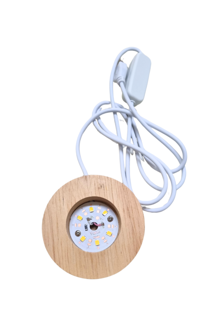 Base led amarela 7cm ss 002
