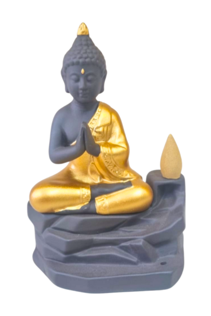 Incensario buda dourado 3