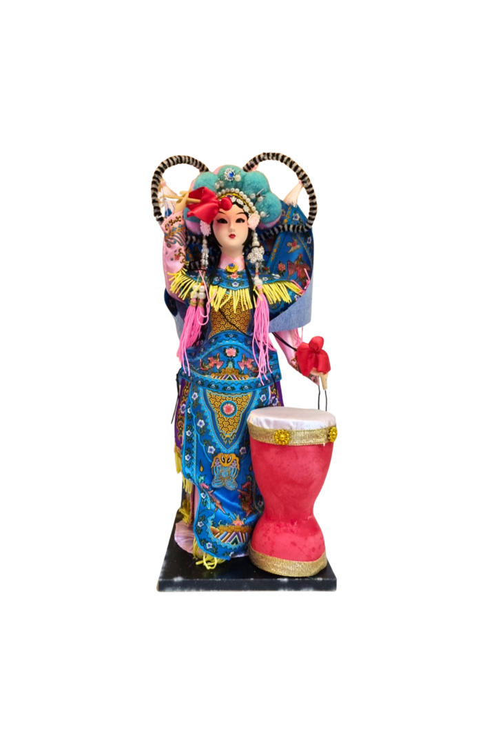 Boneco opera chinesa azul 1