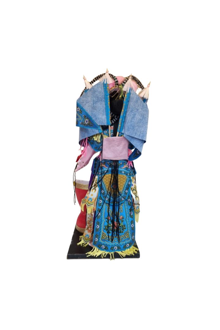 Boneco opera chinesa azul 3
