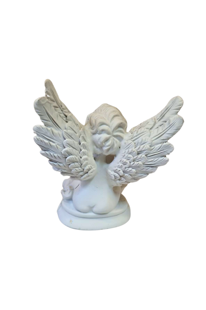 Anjo branco sentado 2