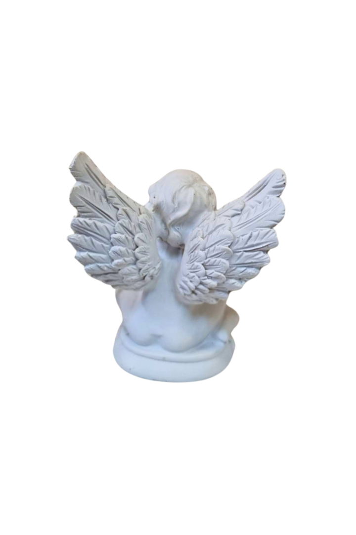 Anjo branco sentado 4
